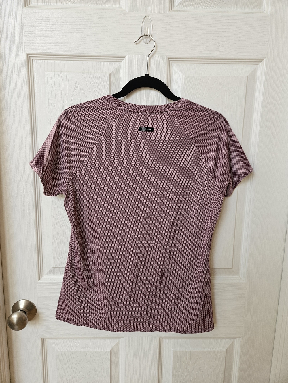 Oiselle Running Top Womens 12 Pink Short Sleeve Athletic Shirt Mesh Lightweight - Picture 2 of 5